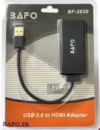 مبدل بافو usb3 TO HDMI+ sound BAFO | تبدیل یو اس بی سه به اچ دی ام ای بافو+صدا BF-2630 