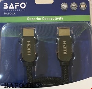 کابل اچ دی ام آی 1 متر بافو | کابل HDMI مش متال 1 متر بافو | HDMI 1M Mesh Metal  V2.0  BAFO