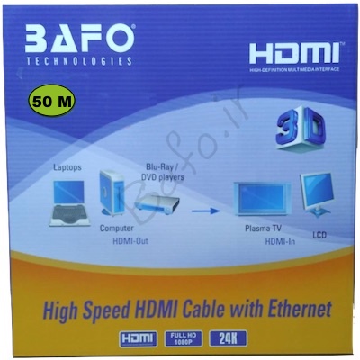 کابل اچ دی ام ای 50 متر بافو
