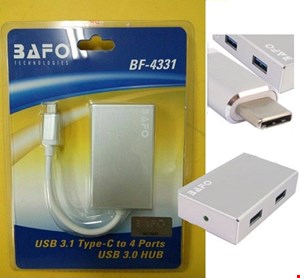  USB 3.1 TYPE-C TO USB 3.0 HUB 4PORT BF-4331 |  هاب 4 پورت USB 3.1 Type-C به USB 3.0 بافو مدل BF-4331 