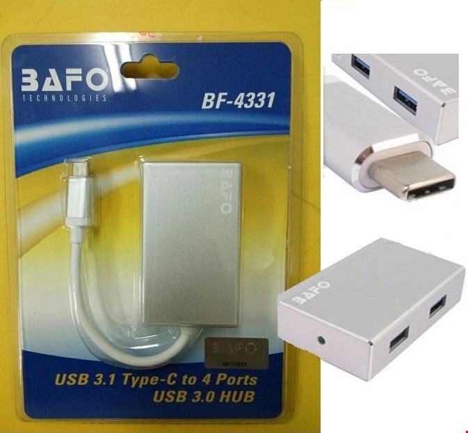  USB 3.1 TYPE-C TO USB 3.0 HUB 4PORT BF-4331 |  هاب 4 پورت USB 3.1 Type-C به USB 3.0 بافو مدل BF-4331 