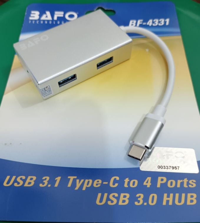 هاب 4 پورت USB 3.1 Type-C به USB 3.0 بافو مدل BF-4331