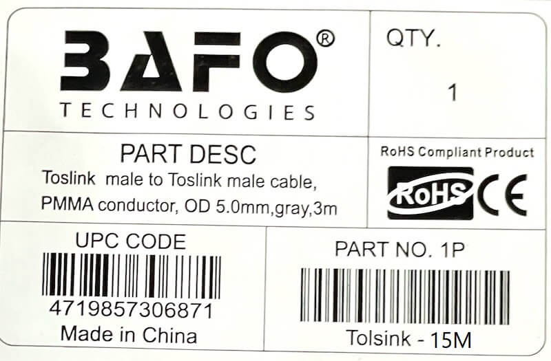  کابل optical bafo 15m                 کابل اپتیکال بافو           نمایندگی بافو                 toslink               کابل toslink بافو                toslink             کابل اپتیکال toslink بافو    