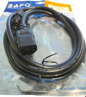   کابل بک تو بک  Power Cord Back To Back C13-C14 3M BAFO با ضخامت 3X1.5 برند بافو                    محصولات بافو                       قیمت کابل بک توبک c13 به c14 بافو                بهترین کابل back to back c13 to c14 bafo