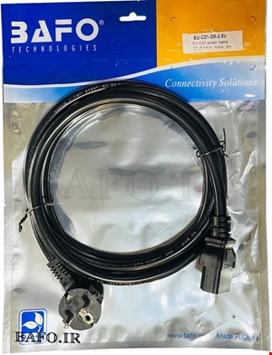  کابل برق ضخیم سروری ۳ در ۲.۵ ۲۰ آمپر C21کابل POWER EU-C21 3X2.5 BAFO 20A
