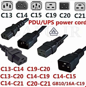  کابل برق بک تو بک بافو مدل C20-C13 با طول ۲ متر مناسب برای سرور ها, UPS و PDU به ضخامت ۳*۱.۵ میلی متر و توان عبور جریان ۱۶ آمپر 
