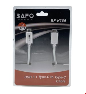 کابل دو سر تایپ سی بافو مدل BF-H386 طول 1.5 متر | کابل BAFO BF-H386 USB 3.1 Type C To Type C 1.5M Cable