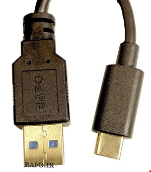 کابل Type-c USB 3.1 به USB 3.1 مدل BF-387  یک متر بافو | Type-c to USB 3.1 Type-A Male Cable