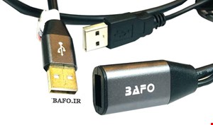 کابل افزایش طول اکتیوUSB 2.0 بافو مدل BF-3002 طول 15 متر | USB 2.0 ACTIVE Extension Cable Bafo