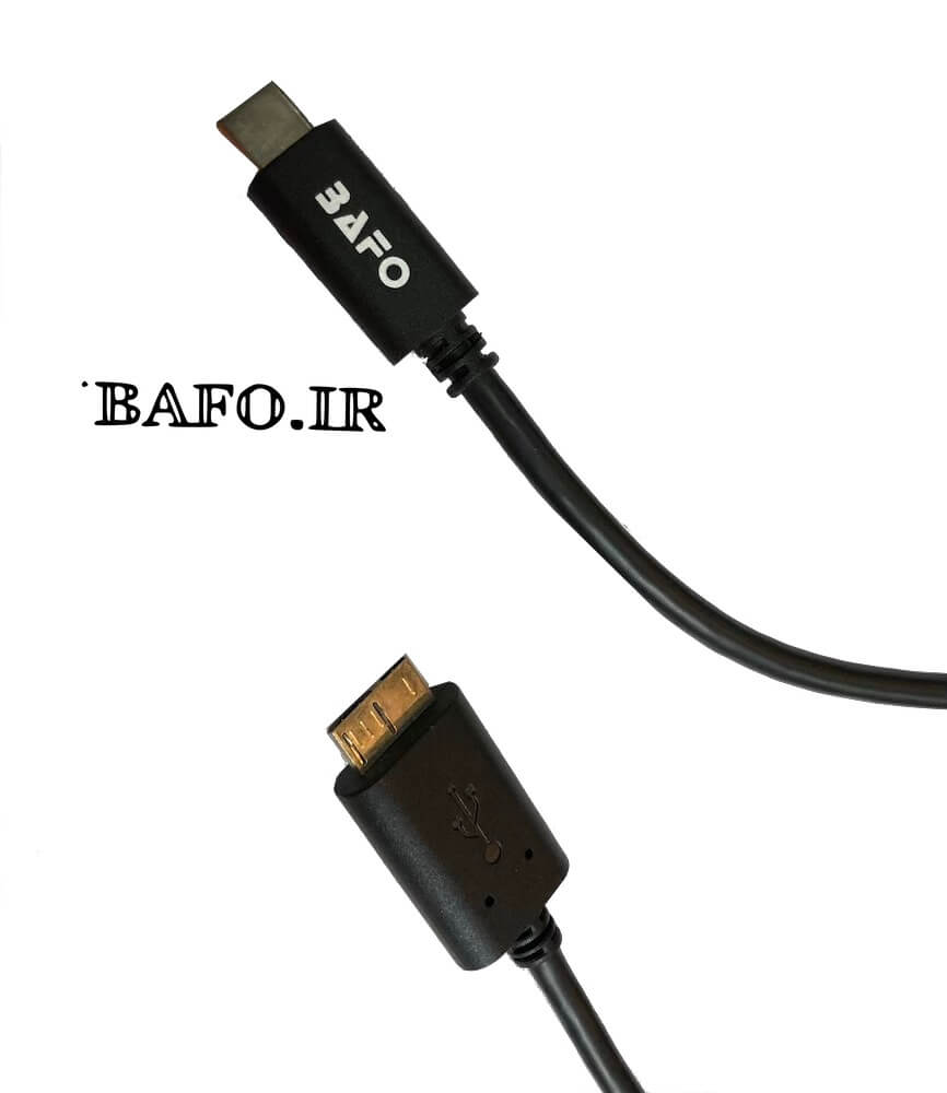  کابل هارد  اکسترنال با کابل تایپ سی              کابل تبدیل USB 3 Type C به USB 3 Micro B بافو مدل BF-H388              کابل هارد به تایپ سی         نمایندگی بافو   محصولات بافو    کابل یو اس بی TYPE C  به MICRO B/M  بافو   
