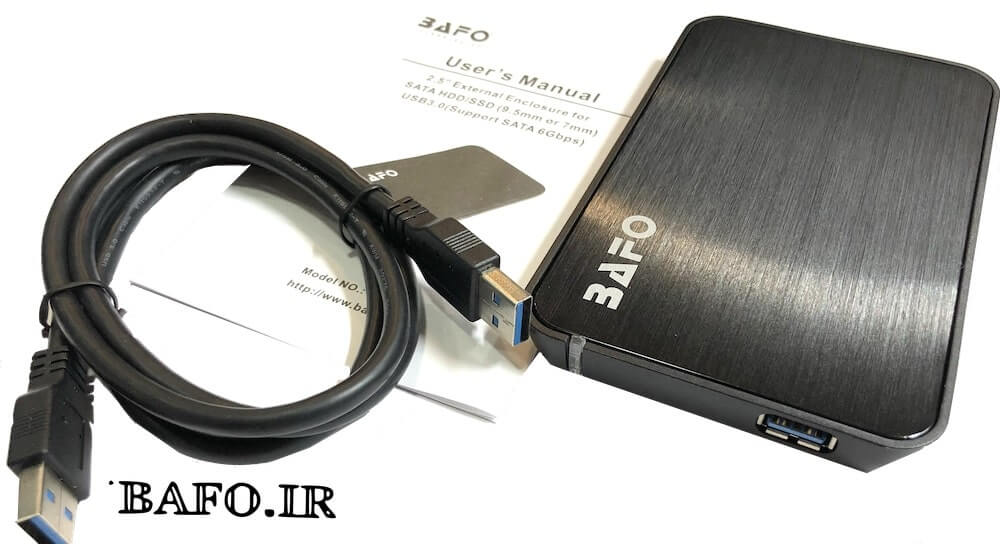قاب اکسترنال هارد دیسک 2.5 اینچی USB 3 بافو