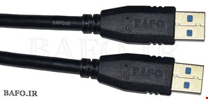 کابل لینک دوسر usb بافو یک متر | کابل هارد اکسترنال دو سر usb یک متر | بافو USB3.0 AM/AM 1M