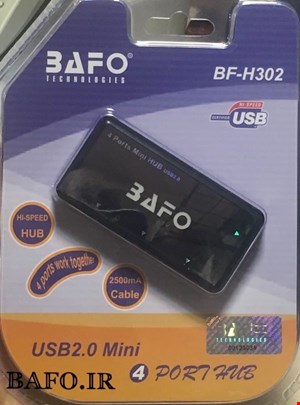  هاب ۴ پورت USB بافو 302 جهت اتصال دستگاه های بیشتر به کامپیوترهایی که تعداد محدودی پورت usb دارند استفاده می‌شود  