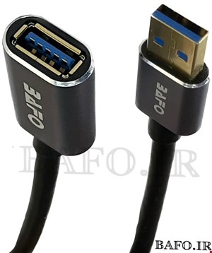 کابل افزایش طول USB 3.0 5 متری بافو | کابل نری به مادگی  USB3.0 AM AF 5M BAFOسوکت فلزی