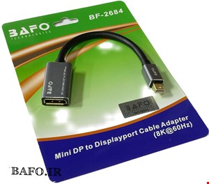  کابل مینی دیسپلی به دیسپلی بافو             کابل تصویر دیسپلی به دیسپلی بافو            مبدل mini Display       مینی دیسپلی پورت 