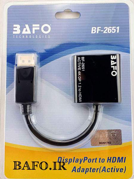  مبدل Display Port به HDMI بافو Active               تبدیل دیسپلی به HDMI اکتیو بافو           تبدیل DisplayPort به hdmi active بافو                  نمایندگی بافو            دیسپلی پورت به اچ دی ام ای بافو دیجی کالا  