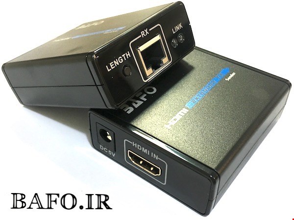 اکستندر HDMI تا 60 متر بافو | افزایش طول HDMI با کابل شبکه بافو