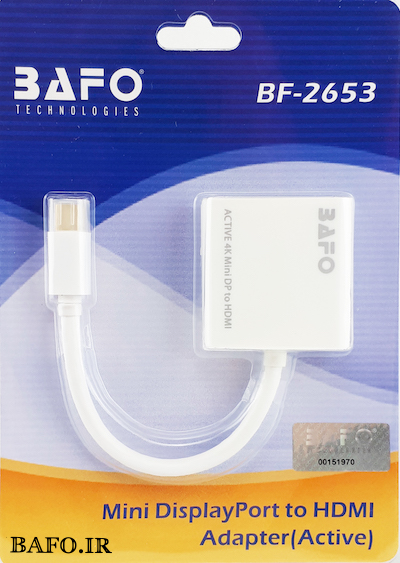 کابل MINIDISPLAY TO HDMI بافو                    کابل HDMI بافو                       کابل مینی دیسپلی تو اچ دی ام ای بافو                          کابل MINI DISPLAY TO HDMI بافو 