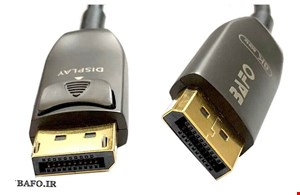 کابل دیسپلی پورت بافو  ورژن 1.4 فیبر نوری به متراژ 20 متری | DISPLAYPORT 1.4V 8K ACTIVE Optical Fiber  