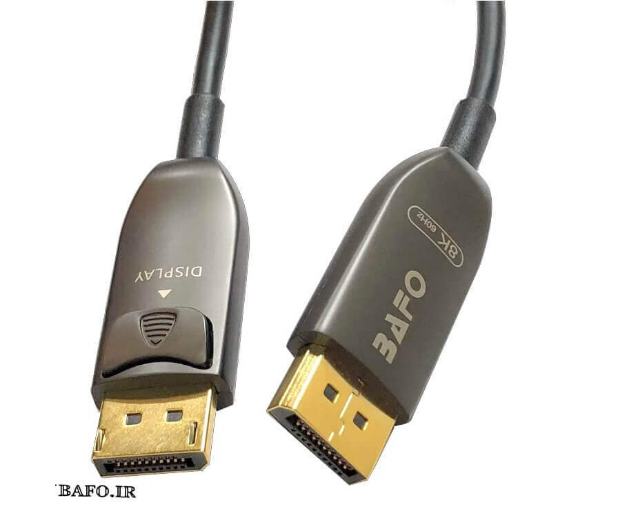 قیمت کابل دیسپلی پورت فیبر اکتیو 8K بافو - 20 متری