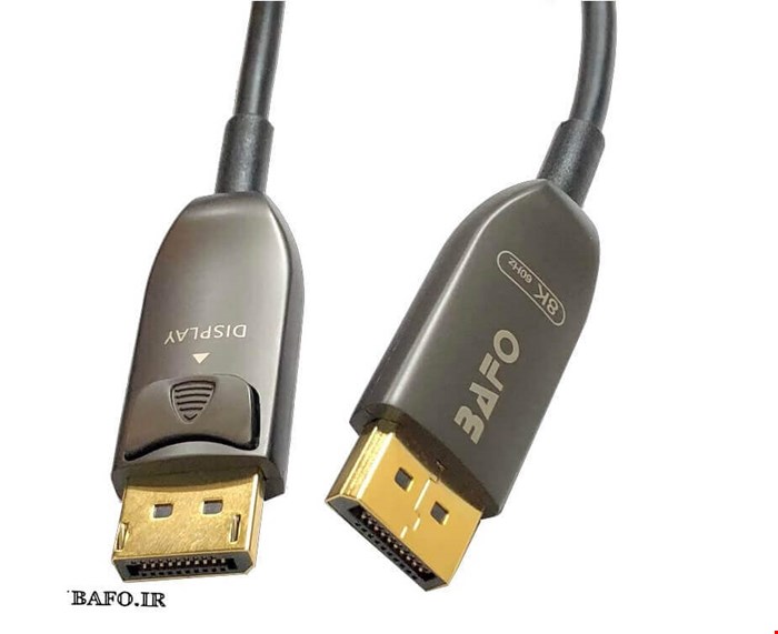 کابل دیسپلی پورت بافو  ورژن 1.4 فیبر نوری به متراژ 15 متری | DISPLAYPORT 1.4V 8K ACTIVE Optical Fiber  