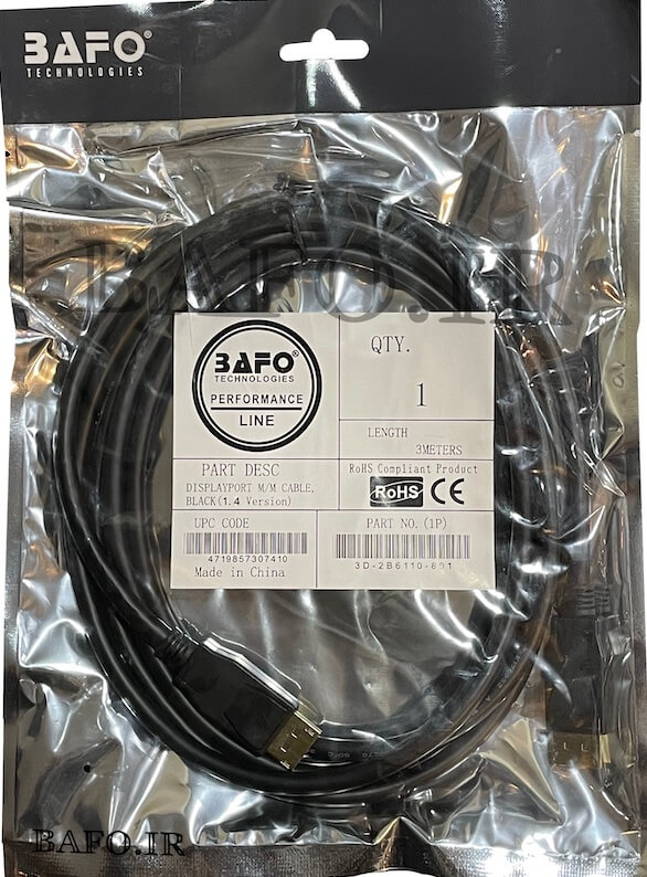 بهترین کابل displayport 8k bafo