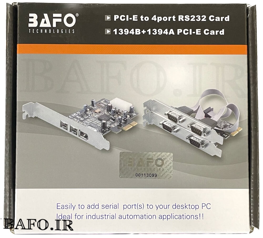  کارت کپچر PCI E                   کارت فایروایر               کارت 1394 pci express     نمایندگی بافو      محصولات بافو